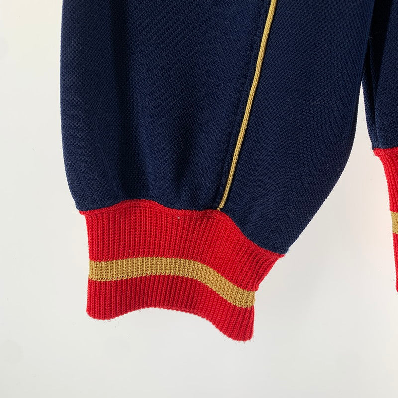 【中古品】【メンズ】 CHAMPION チャンピオン トラックジャケット ジャージ NAVY.YELLOW.RED 70S～80S 男性 145-260927-io-11-fuzh サイズ：L カラー：ネイビー/イエロー/レッド 万代Net店