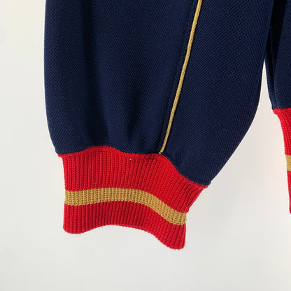 【中古品】【メンズ】 CHAMPION チャンピオン トラックジャケット ジャージ NAVY.YELLOW.RED 70S～80S 男性 145-260927-io-11-fuzh サイズ：L カラー：ネイビー/イエロー/レッド 万代Net店