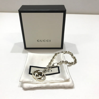 【中古品】【メンズ】 GUCCI グッチ インターロッキングG チェーンブレスレット シルバー925　 保存袋、箱有 182-260924-ky-13-fuzh 万代Net店