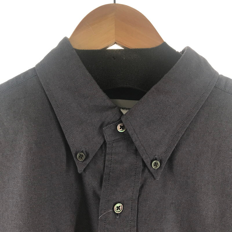 【中古品】【メンズ】 GRAPHPAPER グラフぺーパー GM261-50025B OXFORD S S OVERSIZED B.D SHIRT 半袖シャツ カラーGRAY SIZE:O 140-260924-ky-08-fuzh 万代Net店