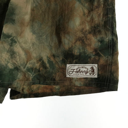 【中古品】【メンズ】 MOUNTAIN JOHNNY マウンテン・ジョニー ショートパンツ BROWN.GREEN タイダイ柄 SIZE:L ナイロンショートパンツ 151-260924-ky-10-fuzh 万代Net店
