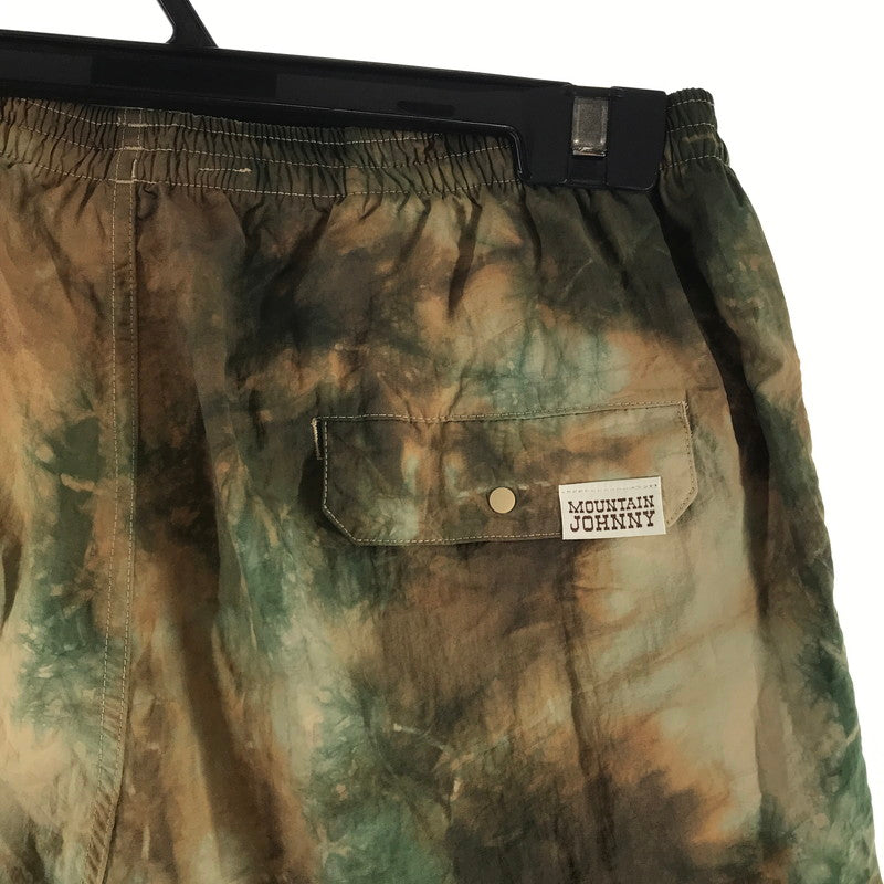 【中古品】【メンズ】 MOUNTAIN JOHNNY マウンテン・ジョニー ショートパンツ BROWN.GREEN タイダイ柄 SIZE:L ナイロンショートパンツ 151-260924-ky-10-fuzh 万代Net店