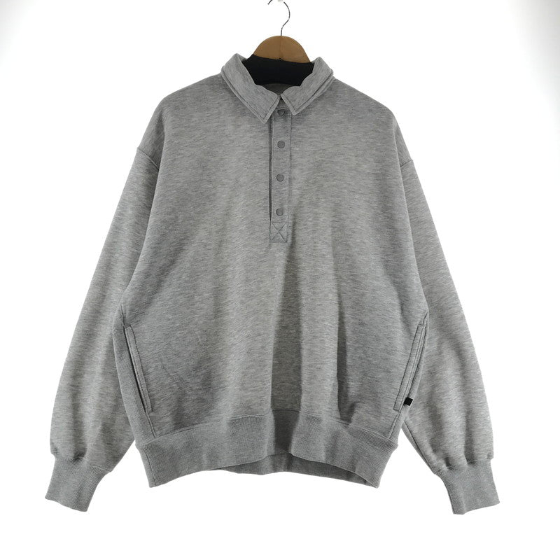 【中古品】【メンズ】 DAIWA PIER39 ダイワ ピア39 BE-53025W TECH SWEAT SNAP PULLOVER プルオーバースナップシャツ 杢GRAY SIZE:L 144-260924-ky-05-fuzh 万代Net店