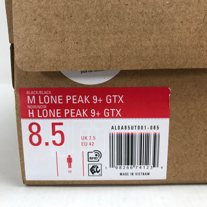 【中古品】【メンズ】 ALTRA アルトラ ALOA85UT001 LONE PEAK 9+ GTX ローンピーク ゴアテックス スニーカー 靴 162-260925-mh-11-fuzh サイズ：26.5cm カラー：ブラック 万代Net店