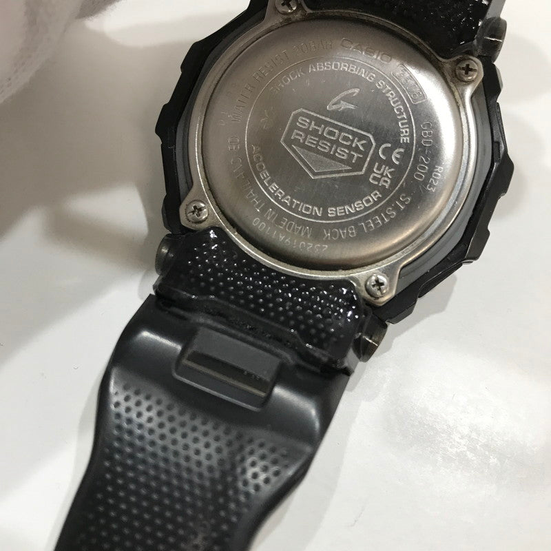 【中古品】【メンズ】 G-SHOCK ジーショック GBD-200-1JF BLACK クォーツ 箱付き 時計 196-260924-ky-06-fuzh 万代Net店