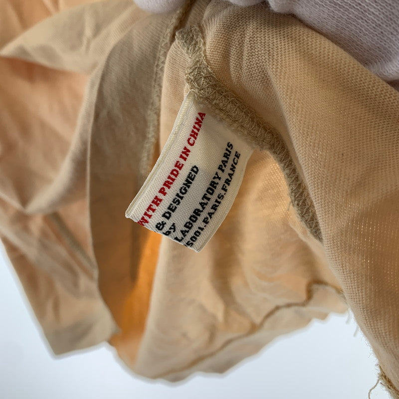 【中古品】【メンズ】 EVISU エヴィス 半袖Tシャツ Tシャツ BEIGE フロントロゴ 男性 ※使用感あり 145-260927-io-15-fuzh サイズ：38 カラー：ベージュ 万代Net店