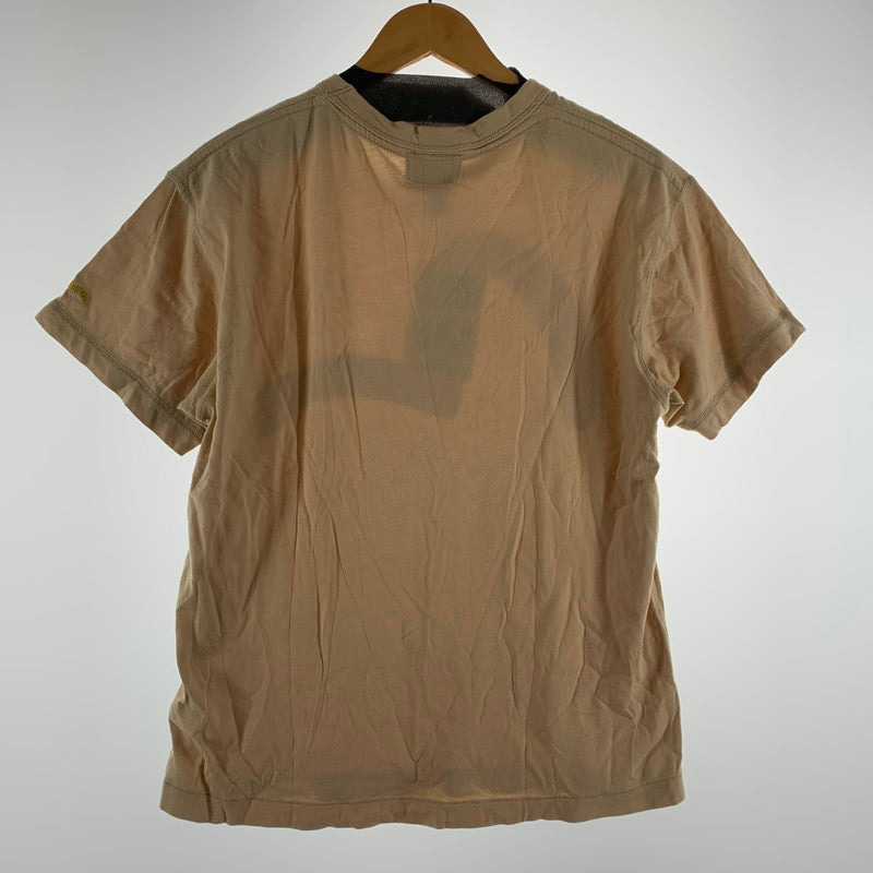 【中古品】【メンズ】 EVISU エヴィス 半袖Tシャツ Tシャツ BEIGE フロントロゴ 男性 ※使用感あり 145-260927-io-15-fuzh サイズ：38 カラー：ベージュ 万代Net店