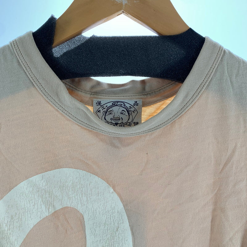 【中古品】【メンズ】 EVISU エヴィス 半袖Tシャツ Tシャツ BEIGE フロントロゴ 男性 ※使用感あり 145-260927-io-15-fuzh サイズ：38 カラー：ベージュ 万代Net店