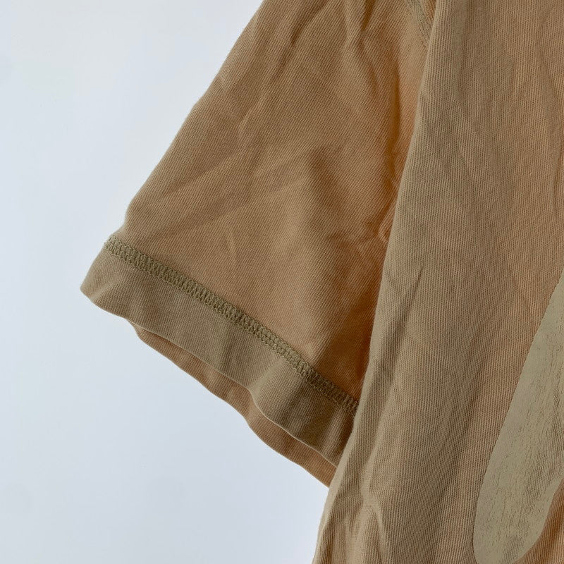 【中古品】【メンズ】 EVISU エヴィス 半袖Tシャツ Tシャツ BEIGE フロントロゴ 男性 ※使用感あり 145-260927-io-15-fuzh サイズ：38 カラー：ベージュ 万代Net店