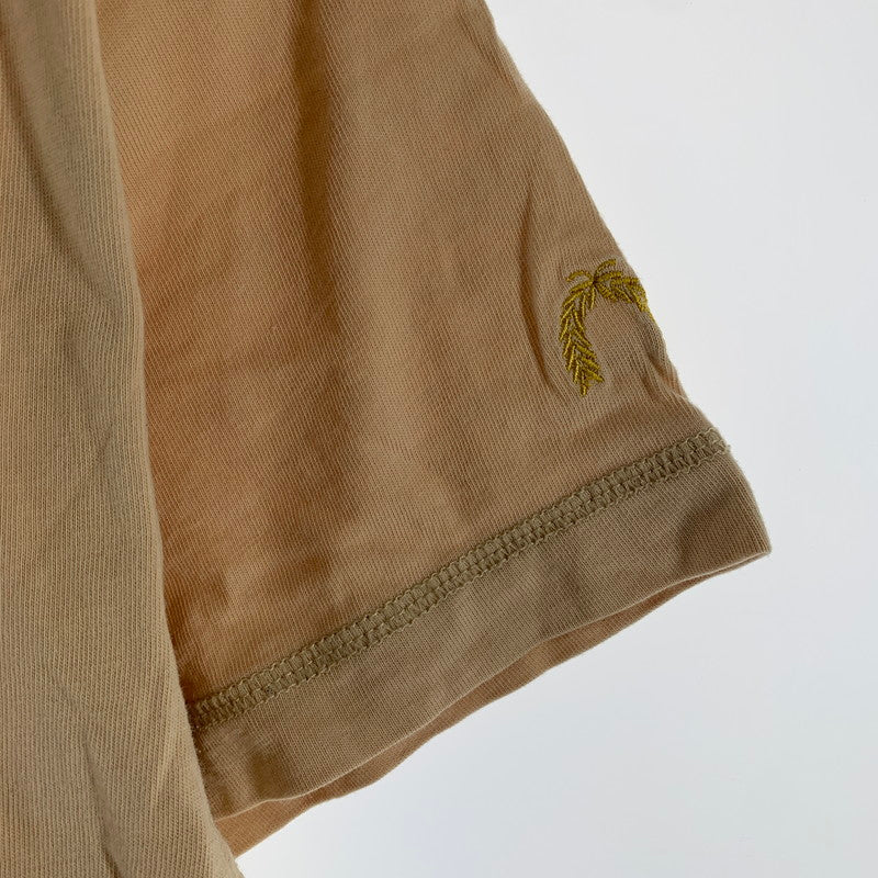 【中古品】【メンズ】 EVISU エヴィス 半袖Tシャツ Tシャツ BEIGE フロントロゴ 男性 ※使用感あり 145-260927-io-15-fuzh サイズ：38 カラー：ベージュ 万代Net店