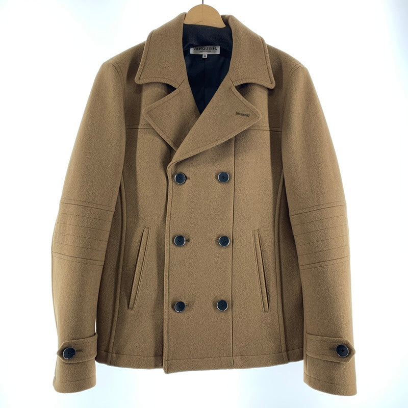 【中古品】【メンズ】 VANQUISH ヴァンキッシュ WOOL COAT ウールコート 上着 アウター コート BEIGE 男性 147-260927-io-26-fuzh サイズ：M カラー：ベージュ 万代Net店