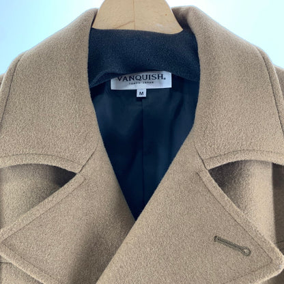 【中古品】【メンズ】 VANQUISH ヴァンキッシュ WOOL COAT ウールコート 上着 アウター コート BEIGE 男性 147-260927-io-26-fuzh サイズ：M カラー：ベージュ 万代Net店