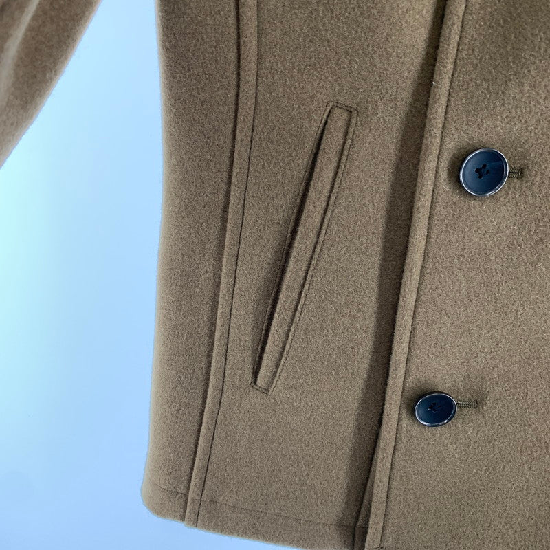 【中古品】【メンズ】 VANQUISH ヴァンキッシュ WOOL COAT ウールコート 上着 アウター コート BEIGE 男性 147-260927-io-26-fuzh サイズ：M カラー：ベージュ 万代Net店