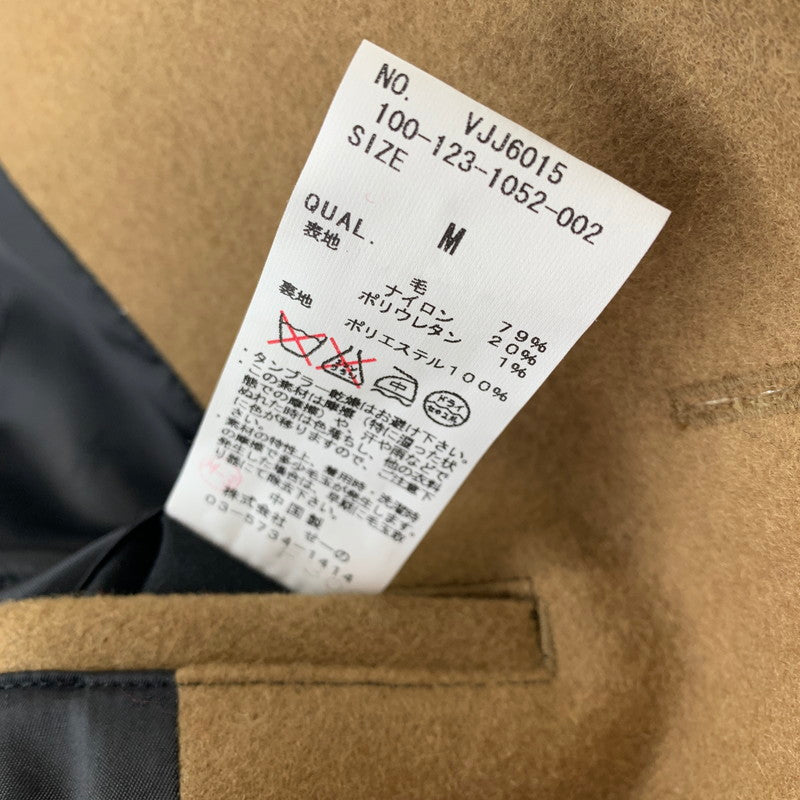 【中古品】【メンズ】 VANQUISH ヴァンキッシュ WOOL COAT ウールコート 上着 アウター コート BEIGE 男性 147-260927-io-26-fuzh サイズ：M カラー：ベージュ 万代Net店