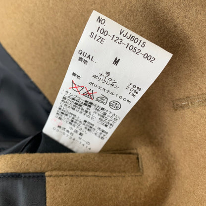 【中古品】【メンズ】 VANQUISH ヴァンキッシュ WOOL COAT ウールコート 上着 アウター コート BEIGE 男性 147-260927-io-26-fuzh サイズ：M カラー：ベージュ 万代Net店