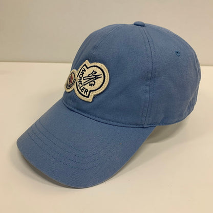 【中古品】【メンズ】 MONCLER モンクレール H10913B00019 BASEBALL CAP 帽子 キャップ BLUE ※色褪せあり 185-260927-io-02-fuzh カラー：ブルー 万代Net店