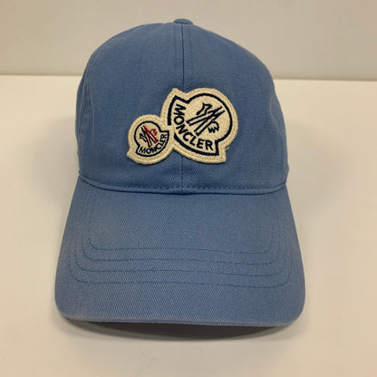 【中古品】【メンズ】 MONCLER モンクレール H10913B00019 BASEBALL CAP 帽子 キャップ BLUE ※色褪せあり 185-260927-io-02-fuzh カラー：ブルー 万代Net店