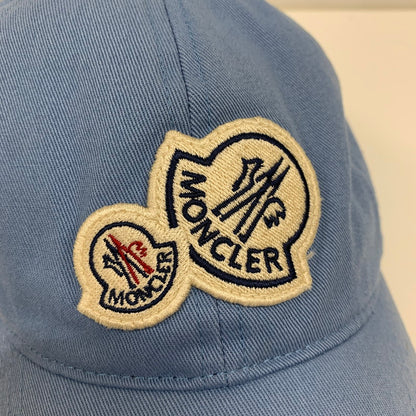 【中古品】【メンズ】 MONCLER モンクレール H10913B00019 BASEBALL CAP 帽子 キャップ BLUE ※色褪せあり 185-260927-io-02-fuzh カラー：ブルー 万代Net店