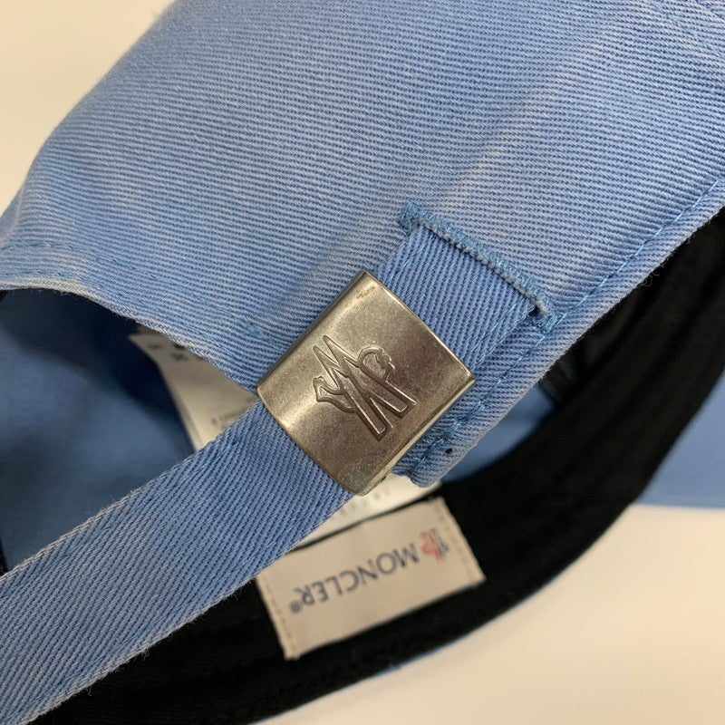 【中古品】【メンズ】 MONCLER モンクレール H10913B00019 BASEBALL CAP 帽子 キャップ BLUE ※色褪せあり 185-260927-io-02-fuzh カラー：ブルー 万代Net店