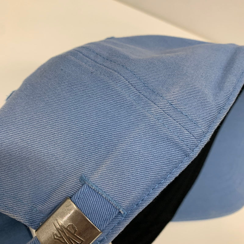 【中古品】【メンズ】 MONCLER モンクレール H10913B00019 BASEBALL CAP 帽子 キャップ BLUE ※色褪せあり 185-260927-io-02-fuzh カラー：ブルー 万代Net店