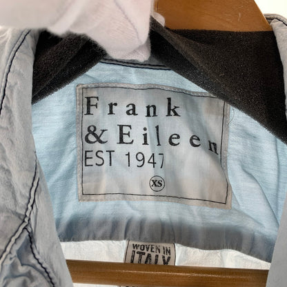 【中古品】【メンズ】 FRANK ＆EILEEN フランク＆アイリーン コットンシャツ BLUE 長袖シャツ 男性 141-260927-io-18-fuzh サイズ：XS カラー：ブルー 万代Net店