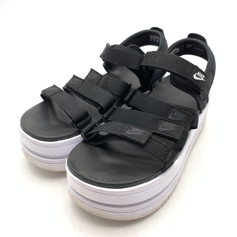 【中古品】【メンズ】 NIKE ナイキ DH0223-001 WOMEN'S ICON CLASSIC "BLACK WHITE" WMNS アイコンクラシック サンダル スニーカー 靴 160-260926-gm-25-fuzh サイズ：WMNS27cm カラー：ブラック 万代Net店