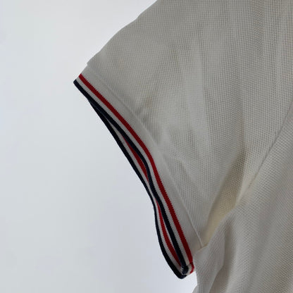 【中古品】【メンズ】 MONCLER モンクレール E10918345600-84556 POLO SHIRT ポロシャツ ポロ シャツ 半袖 ティップライン WHITE 男性 141-260927-io-22-fuzh サイズ：L カラー：ホワイト 万代Net店