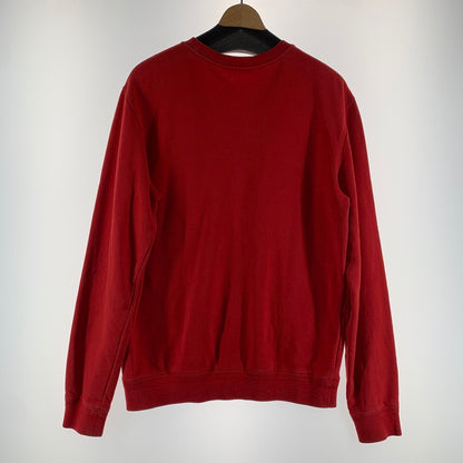 【中古品】【メンズ】 VERSACE ヴェルサーチ A87019 A230902 刺しゅうロゴ スウェット トップス トレーナー RED 男性 ※使用感あり 141-260927-io-21-fuzh サイズ：M カラー：レッド 万代Net店