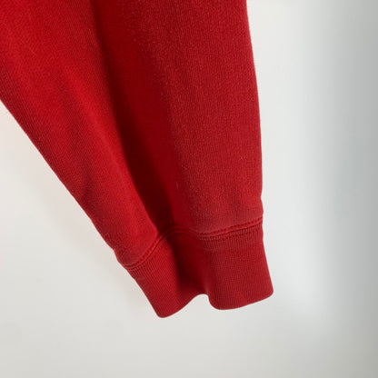 【中古品】【メンズ】 VERSACE ヴェルサーチ A87019 A230902 刺しゅうロゴ スウェット トップス トレーナー RED 男性 ※使用感あり 141-260927-io-21-fuzh サイズ：M カラー：レッド 万代Net店