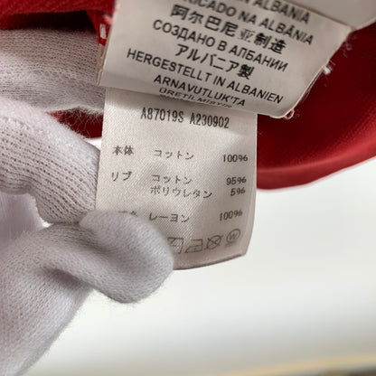 【中古品】【メンズ】 VERSACE ヴェルサーチ A87019 A230902 刺しゅうロゴ スウェット トップス トレーナー RED 男性 ※使用感あり 141-260927-io-21-fuzh サイズ：M カラー：レッド 万代Net店