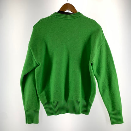 【中古品】【メンズ】 AMI PARIS アミ・パリス UKS002.018 HEART LOGO KNIT SWEATER ハートロゴ ニットセーター トップス セーター LIGHTGREEN 男性 おしゃれ ※毛玉・使用感あり 141-260927-io-23-fuzh サイズ：S カラー：ライトグリーン 万代Net店