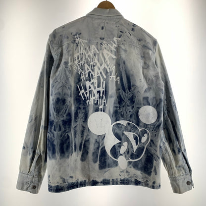【中古品】【メンズ】 ONEMADE ワンメイド 長袖シャツ BLUE.タイダイ 長袖 シャツ 男性 おしゃれ お洒落 ※汚れ・使用感・ボタンほつれあり 140-260927-io-24-fuzh サイズ：46 カラー：ブルータイダイ 万代Net店