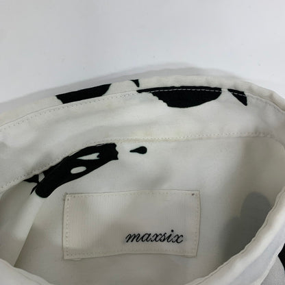 【中古品】【メンズ】 MAXSIX マックスシックス 長袖シャツ WHITE アップルスカル メンズ ※汚れ・使用感・ほつれあり 140-260927-io-19-fuzh サイズ：S カラー：ホワイト 万代Net店