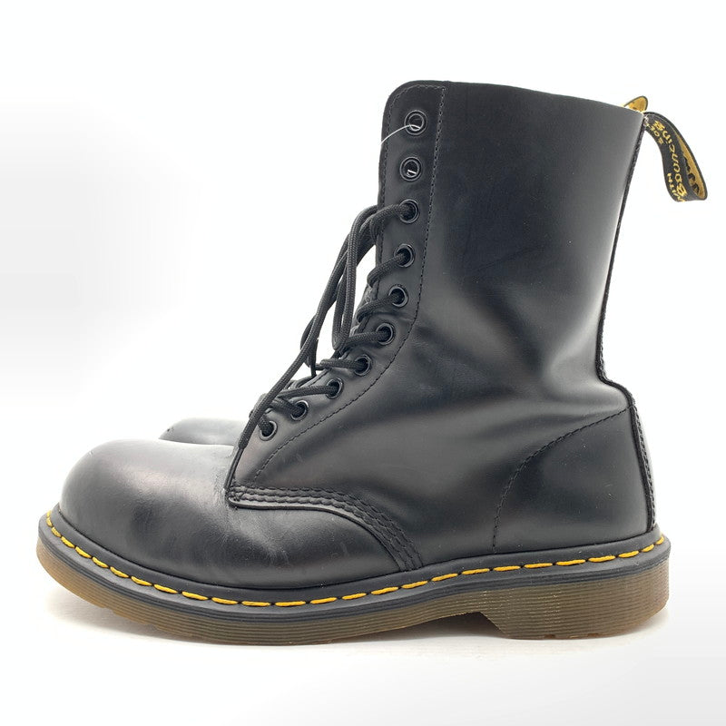 【中古品】【メンズ】 DR.MARTENS ドクターマーチン 10ホールブーツ 靴　 164-260926-gm-26-fuzh サイズ：UK8(27cm) カラー：ブラック 万代Net店