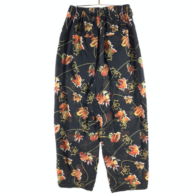 【中古品】【メンズ】 TIGHTBOOTH タイトブース SU25-B01 MAPLE BAROON PANTS バルーンパンツ 総柄 イージーパンツ ウエストゴム 153-260927-gm-17-fuzh サイズ：M カラー：ブラック 万代Net店