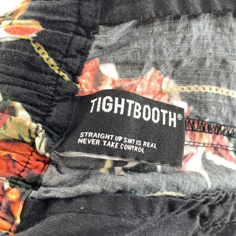 【中古品】【メンズ】 TIGHTBOOTH タイトブース SU25-B01 MAPLE BAROON PANTS バルーンパンツ 総柄 イージーパンツ ウエストゴム 153-260927-gm-17-fuzh サイズ：M カラー：ブラック 万代Net店