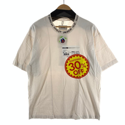 【中古品】【メンズ】 DOUBLET ダブレット DISPOSAL REDUCTION T-SHIRT 半袖Tシャツ カットソー ブランド 古着 140-260927-gm-20-fuzh サイズ：S カラー：ホワイト 万代Net店