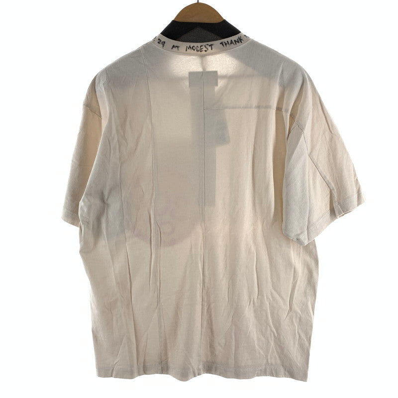 【中古品】【メンズ】 DOUBLET ダブレット DISPOSAL REDUCTION T-SHIRT 半袖Tシャツ カットソー ブランド 古着 140-260927-gm-20-fuzh サイズ：S カラー：ホワイト 万代Net店