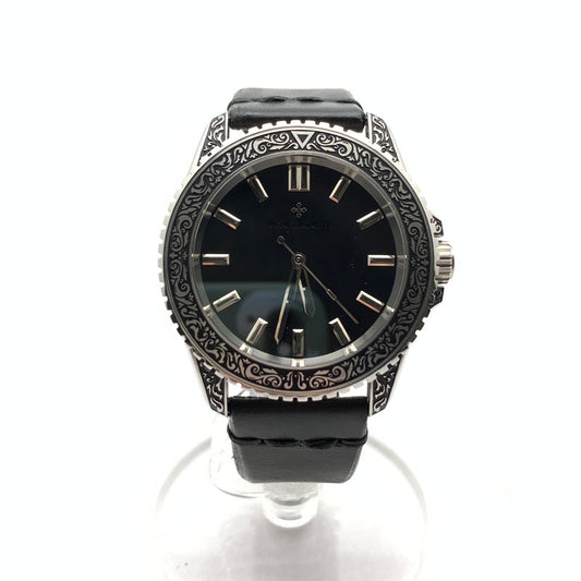 【中古品】【メンズ】 VENEZIANICO ヴェネチアニコ 自動巻き 腕時計 レザーベルト ブランド ジュエリー 197-260926-gm-43-fuz カラー：ブラック シルバー 自動巻き 万代Net店
