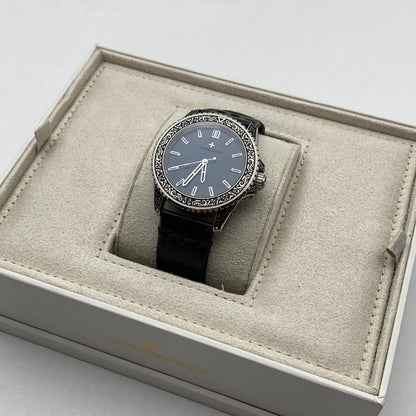 【中古品】【メンズ】 VENEZIANICO ヴェネチアニコ 自動巻き 腕時計 レザーベルト ブランド ジュエリー 197-260926-gm-43-fuz カラー：ブラック シルバー 自動巻き 万代Net店