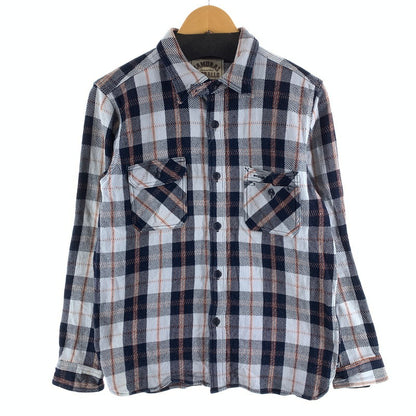 【中古品】【メンズ】 SAMURAI JEANS SIN17-01 ロープインディゴヘビィーネルワークシャツ 長袖シャツ 145-260926-gm-38-fuzh サイズ：XL カラー：ブルー 万代Net店