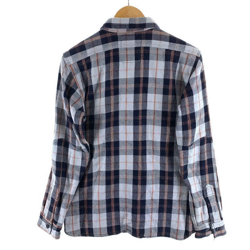 【中古品】【メンズ】 SAMURAI JEANS SIN17-01 ロープインディゴヘビィーネルワークシャツ 長袖シャツ 145-260926-gm-38-fuzh サイズ：XL カラー：ブルー 万代Net店