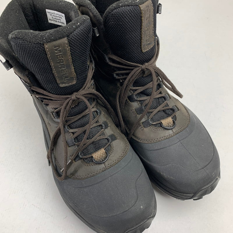 【中古品】【メンズ】 MERRELL メレル J035291 THERMO OVERLOOK 2 MID WP BOOTS サーモ オーバールック2 ミッド ブーツ 靴 164-260928-mh-13-fuzh サイズ：27cm カラー：ブラウン 万代Net店