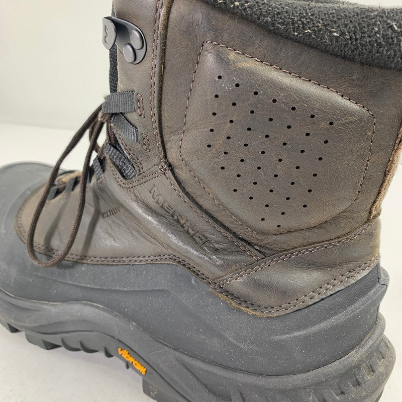 【中古品】【メンズ】 MERRELL メレル J035291 THERMO OVERLOOK 2 MID WP BOOTS サーモ オーバールック2 ミッド ブーツ 靴 164-260928-mh-13-fuzh サイズ：27cm カラー：ブラウン 万代Net店