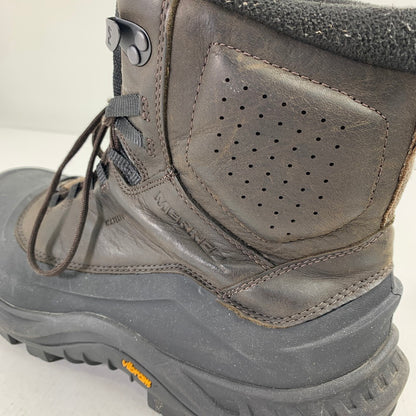 【中古品】【メンズ】 MERRELL メレル J035291 THERMO OVERLOOK 2 MID WP BOOTS サーモ オーバールック2 ミッド ブーツ 靴 164-260928-mh-13-fuzh サイズ：27cm カラー：ブラウン 万代Net店