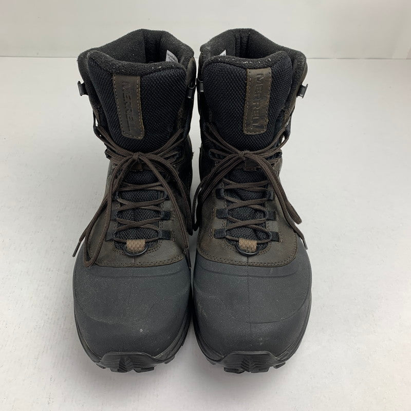 【中古品】【メンズ】 MERRELL メレル J035291 THERMO OVERLOOK 2 MID WP BOOTS サーモ オーバールック2 ミッド ブーツ 靴 164-260928-mh-13-fuzh サイズ：27cm カラー：ブラウン 万代Net店