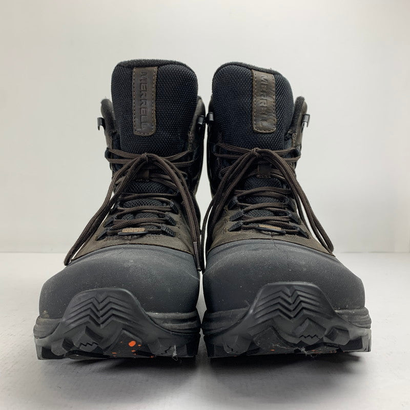 【中古品】【メンズ】 MERRELL メレル J035291 THERMO OVERLOOK 2 MID WP BOOTS サーモ オーバールック2 ミッド ブーツ 靴 164-260928-mh-13-fuzh サイズ：27cm カラー：ブラウン 万代Net店