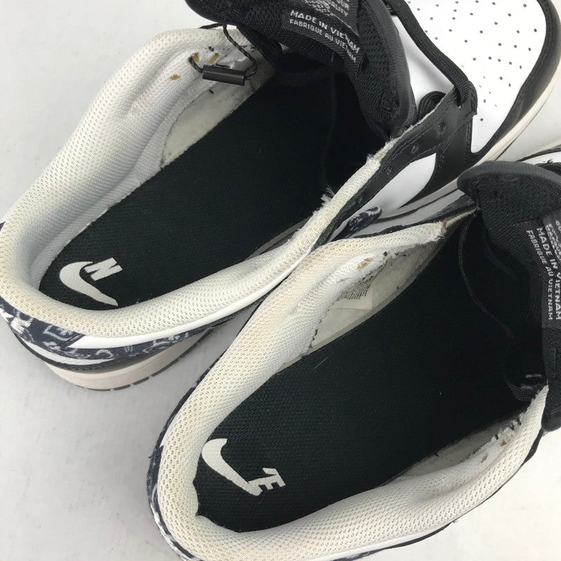 【中古品】【メンズ】 NIKE ナイキ DH4401-100 WMNS DUNK LOW ESS "BLACK PAISLEY" ダンク ロー スニーカー 靴 160-260930-mh-18-fuzh サイズ：28cm カラー：ホワイト ブラック 万代Net店