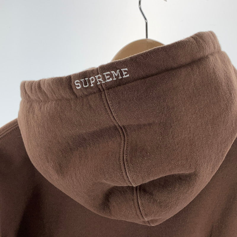 【中古品】【メンズ】 SUPREME シュプリーム DEVIL S LOGO HOODED SWEAT SHIRT フーディー パーカー トップス ブランド 古着 149-260926-gm-17-fuzh サイズ：L カラー：ブラウン 万代Net店