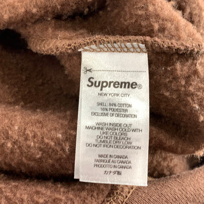 【中古品】【メンズ】 SUPREME シュプリーム DEVIL S LOGO HOODED SWEAT SHIRT フーディー パーカー トップス ブランド 古着 149-260926-gm-17-fuzh サイズ：L カラー：ブラウン 万代Net店
